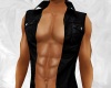 open black muscle vest