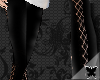 [czk] black laced pants
