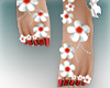 ::Z::Feet Red flowers
