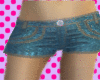 [F] Denim short shorts