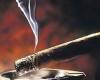 Smoking action/sound