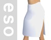 White Slit Skirt