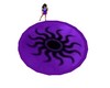 Purple Sun Round Rug