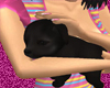BlackNewborn puppy Hold