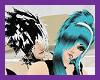 Blue White ^Arira^ Hair