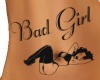 BAD GIRL BELLY TATTOO