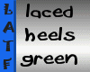 [LATF] laced heels green