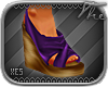 tx� Wedge Shoes } Purple