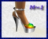 Silver Rainbow Heels