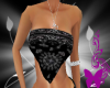 [CHY]blk bandana top t..