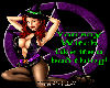 Sexy witch sticker