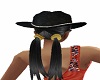 Gld&Blk CbHat & Blk Hair