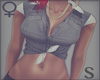$.Tied Denim Top Black
