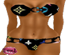 LV black bikini