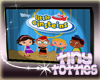 Plasma TV with Cartoons