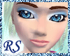 Blue&Wht Feather makeup