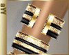 aYY-black gold diamond fashion bangles