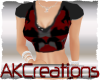 (AK)Camo top red