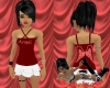 Long Dark Red Angel Top