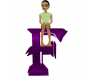Jr*Purple F Letter Anima