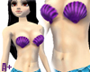 Sea shell mermaid purple
