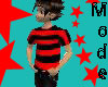 Emo T red/black