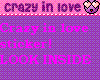 Crazy in love sticker