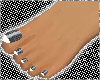 Frost shimmer pedicure