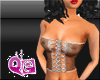 QE White Lace Tube Top