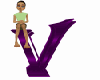 Jr*Purple V Letter Anima