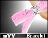 aYY-2 Diamond Bows Bracelet Pink