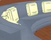 Robin's Egg Round Couch