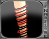 [D2F]Blk-Rd Bracelets L