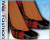 M!X- Red Plaid Shoes