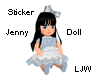 Sticker Jenny Doll
