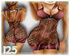 FISHNET DRESS (BROWN)