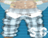 blue plaid long shorts