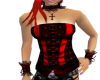 (liz) goth red top