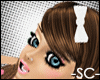 -SC- White hair bow