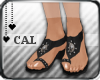 Gem Sandals Black By CAL