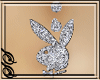 !SS Glitter Silver Bunny