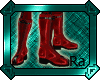 [Ra] Botas latex rojo