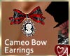 Cameo Bow Earrings