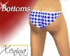 X Blue Gingham Bottoms
