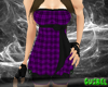 [GZ] Grape  Plaid Drees