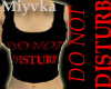 DO NOT DISTURB Tank