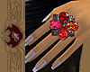 YSL crystal ring