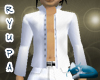 Open Mock Shirt White