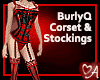 Corset & Stockings Scarlet