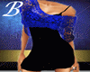 Blue Shawl Dress